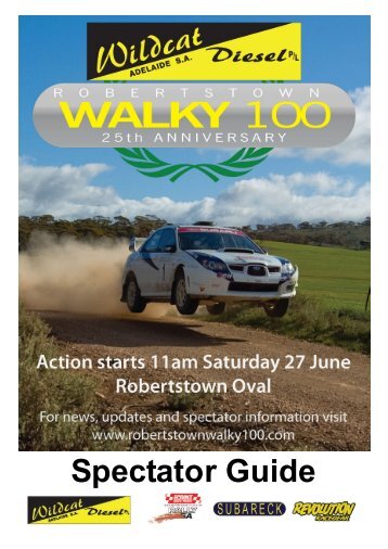 Walky 100 Spectator Guide - SARally.com.au