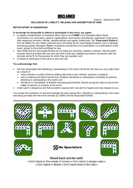 Walky 100 Spectator Guide - SARally.com.au