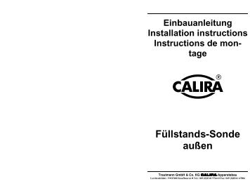 Füllstands-Sonde außen - Calira