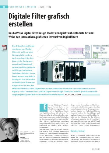 Digitale Filter grafisch erstellen Das LabVIEW Digital ... - PuA24.net