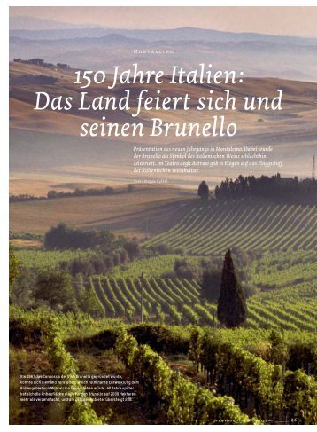 150 Jahre Italien - Schweizerische Weinzeitung