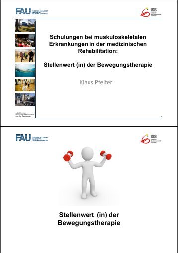 Stellenwert (in) der Bewegungstherapie - Zentrum Patientenschulung