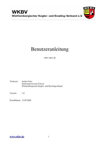 Anleitung von Jochen Seitz V1.0 - WKBV