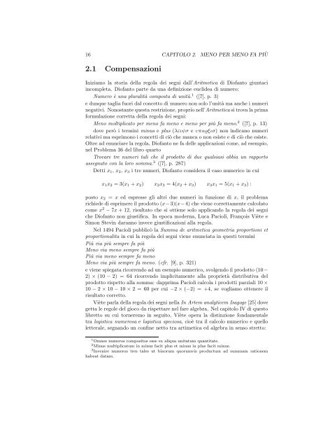 Capitolo II - Dipartimento di Matematica