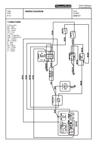 4 WIRING DIAGRAM F- 2008-21 1125M-2105M