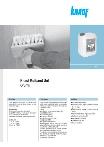 Knauf Rotband Uni Grunts