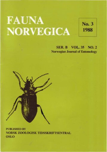 SER. B VOL. 35 NO. 2 - Norsk entomologisk forening