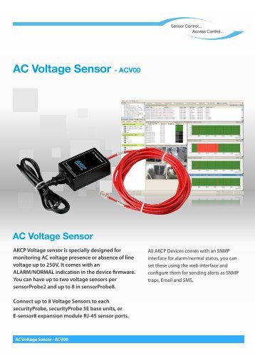 AC Voltage Sensor - ACV00 - AKCP