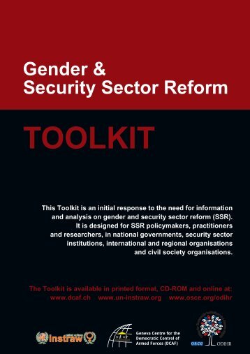 Gender & Security Sector Reform TOOLKIT - Eulex