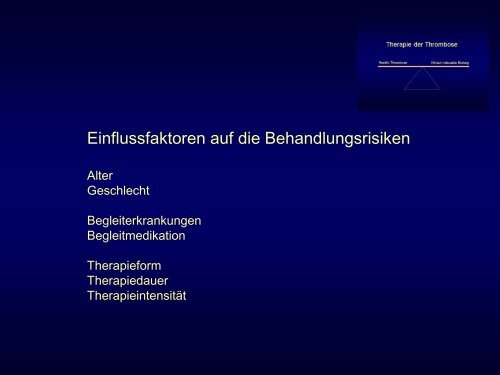 idiopathische Thrombosen - Spital Oberengadin