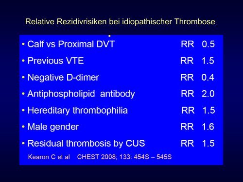 idiopathische Thrombosen - Spital Oberengadin