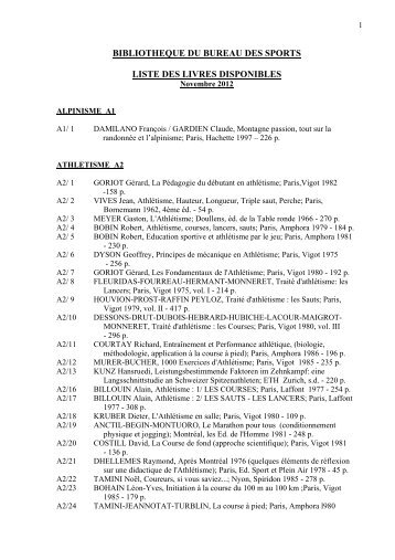 liste de rÃ©fÃ©rence des livres disponibles - UniversitÃ© de NeuchÃ¢tel