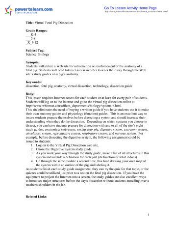 fetal pig dissection 2 essay Fetal pig dissection essays: over 180,000 fetal pig dissection essays, fetal pig dissection term papers, fetal pig dissection research paper, book reports 184 990 essays, term and research papers available for unlimited access. fetal pig dissection 2 essay Fetal pig dissection essays: over 180,000 fetal pig dissection essays, fetal pig dissection term papers, fetal pig dissection research paper, book reports 184 990 essays, term and research papers available for unlimited access.