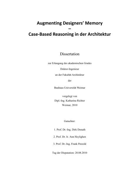 pdf-download - InfAR - Bauhaus-UniversitÃ¤t Weimar