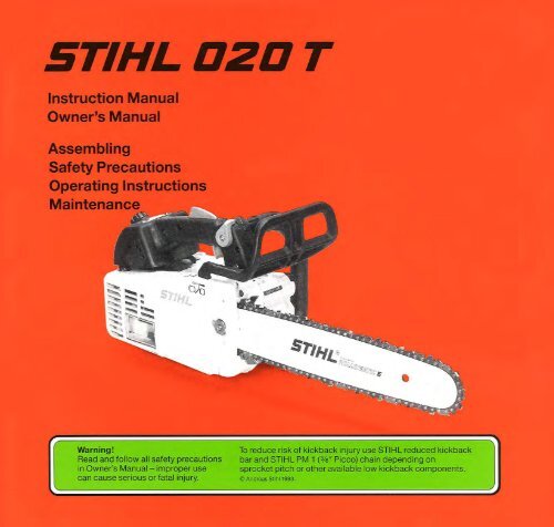 5TIHL 020 T - Stihl