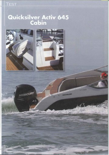 Essai bateau Activ 645 Cabin - Magazine: Nautica - Quicksilver Boats