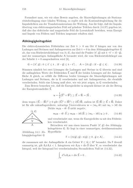 Stichworte und ErgÃ¤nzungen zu Mathematische Methoden der Physik