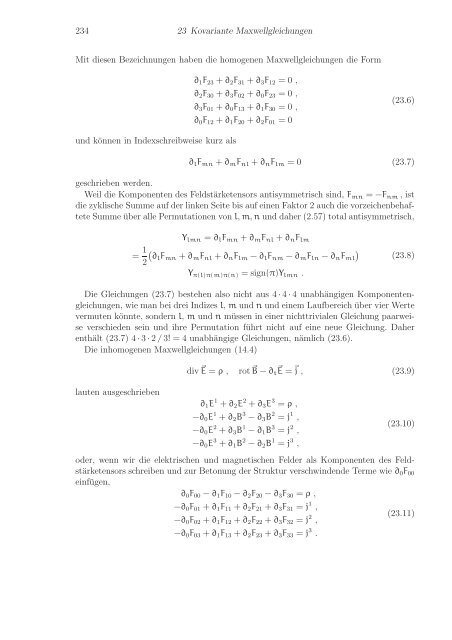 Stichworte und ErgÃ¤nzungen zu Mathematische Methoden der Physik