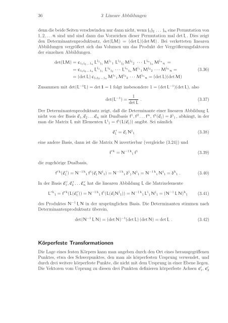 Stichworte und ErgÃ¤nzungen zu Mathematische Methoden der Physik