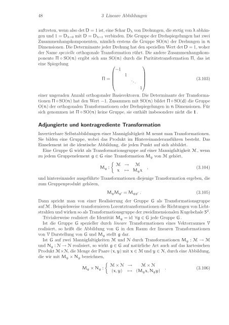 Stichworte und ErgÃ¤nzungen zu Mathematische Methoden der Physik