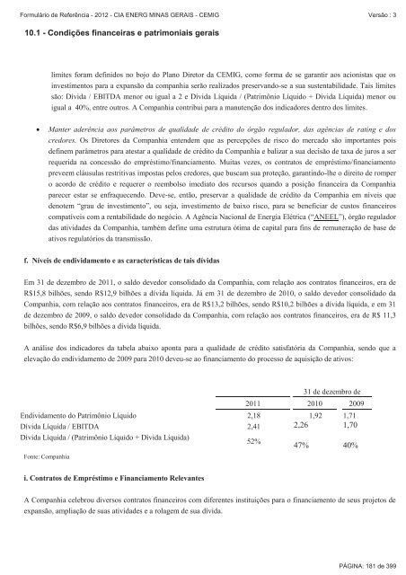 FormulÃƒÂ¡rio de ReferÃƒÂªncia - 2012 - Cemig