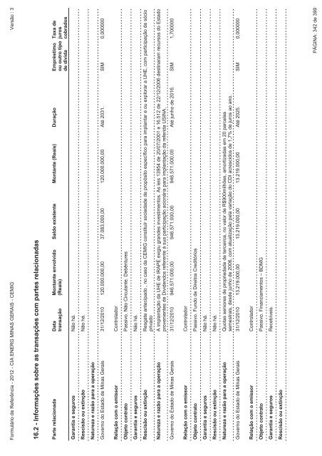 FormulÃƒÂ¡rio de ReferÃƒÂªncia - 2012 - Cemig