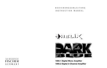Helix Dark Blue 1000.2 - Audiotec-Fischer