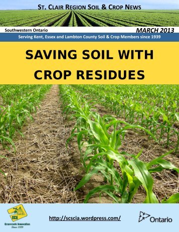 March 13 - Ontario Soil and Crop Improvement Association