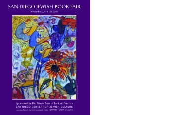 san diego jewish book fair - San Diego Center For Jewish Culture