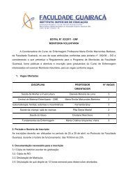 Edital Completo - Faculdade GuairacÃ¡