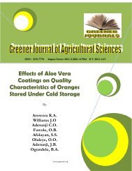 Arowora et al.pdf - Greener Journals