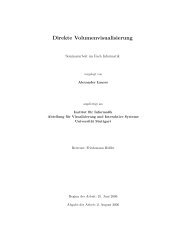 Direkte Volumenvisualisierung - Institut fÃ¼r Visualisierung und ...