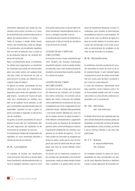 RelatÃ³rio e Contas Consolidadas 2002 - Sonae Sierra