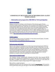 Information note prepared by OHCHR for NGO participation