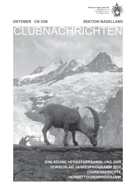 CLUBNACHRICHTEN - SAC Sektion Baselland