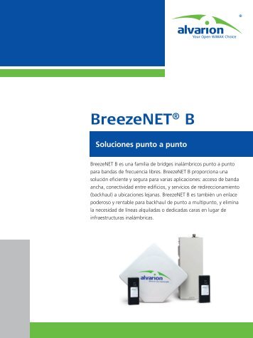 Alvarion - BreezeNET - Ralco Networks