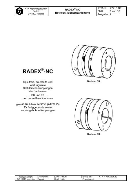 RADEX -NC - KTR Kupplungstechnik GmbH