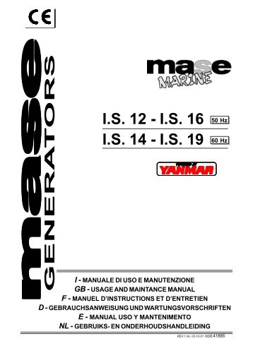 41885. uso e manutenzione IS 12-14-16-19.p65 - Mase Generators ...