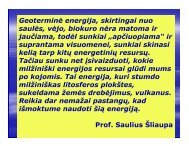 GeoterminÄs energijos panaudojimas KlaipÄdos miesto Å¡ildymui