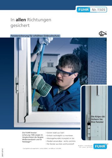 In allen Richtungen gesichert - Carl Fuhr GmbH & Co. KG