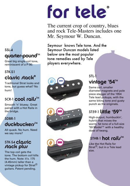 want righteous tone? - Seymour Duncan