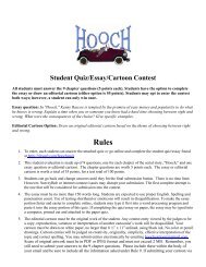 Student Quiz/Essay/Cartoon Contest