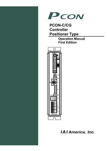 PCON-C/CG Controller Positioner Type - pulsar.com.tr