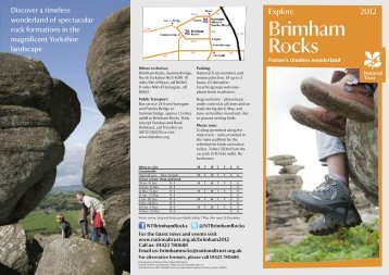 Brimham Rocks NT2012 - Days Out Leaflets