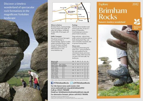 Brimham Rocks NT2012 - Days Out Leaflets