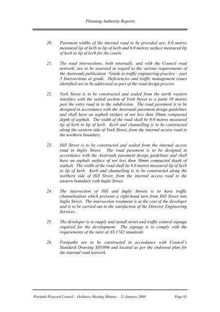 Council Minutes 21 January 2008 - Waratah-Wynyard Council