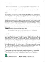 PercepÃ§Ã£o dos moradores e avaliaÃ§Ã£o da arborizaÃ§Ã£o em bairros ...