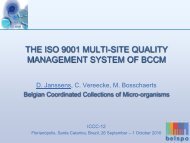 the iso 9001 multi-site quality management system of bccm