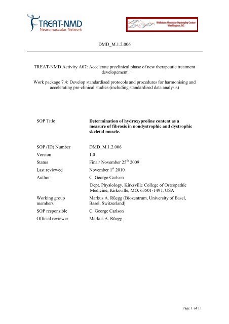 Hydroxyproline assay - Treat-NMD