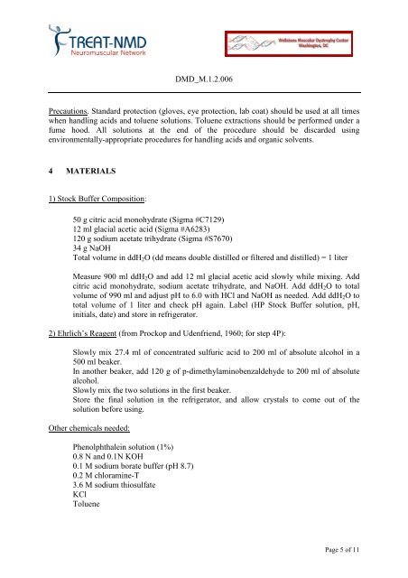 Hydroxyproline assay - Treat-NMD